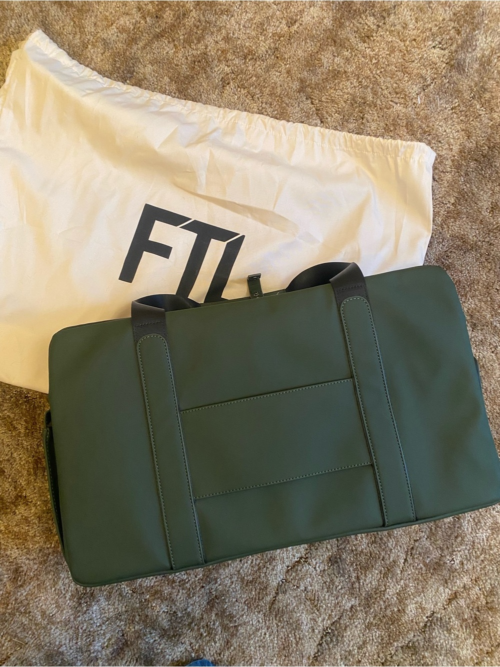 Forest Green FTL Duffel Bag Minimalist Travel Carry Sturdy For the Love